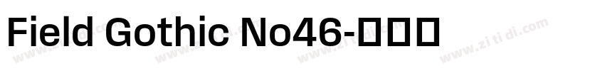 Field Gothic No46字体转换